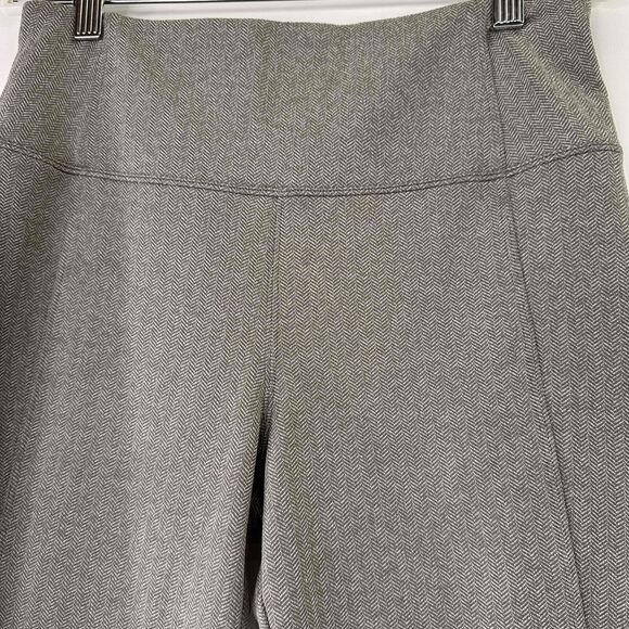 Athleta Brown Delancey Herringbone Slim Fit High-Waisted Pants Tights Size Small - Picture 2 of 7